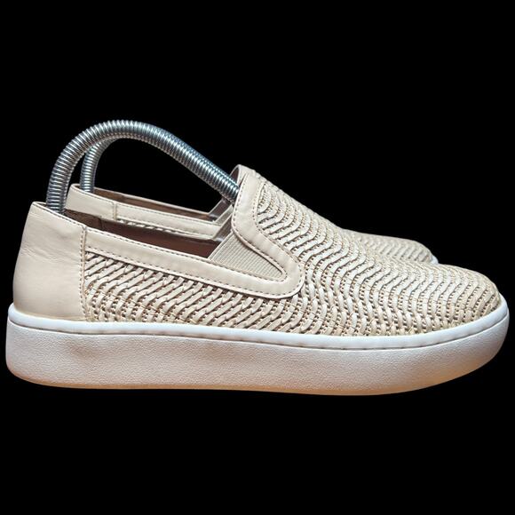 KAARI BLUE Women's 8 Cream Woven Loafer Slip On Comfort Shoes Casual - Picture 7 of 11